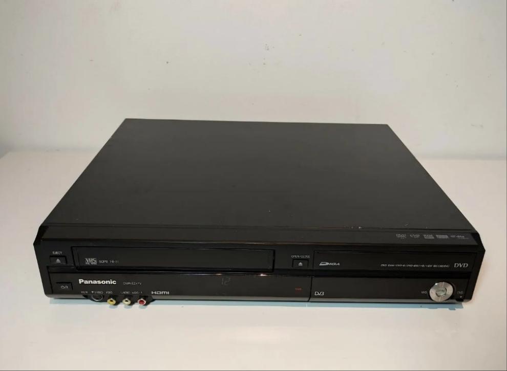 Panasonic DMR-EZ47V DVD Recorder VHS VCR Player Tested Works No Remote order DVDR